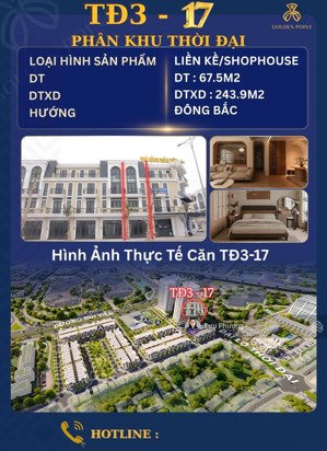 độc quyền bán căn td3xx golden point đồng hoà, kiến an, hải phòng. nhìn ra chung cư, kd tốt.