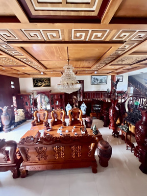 biệt thự nội thất gỗ quý hiếm khu phú định, an dương vương
