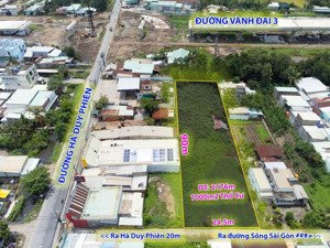 cần bán lô đất 2 mt dt 2176m2 cách đường vành đai 3 khoảng 150m. cách ủy ban xã bình mỹ 300m
