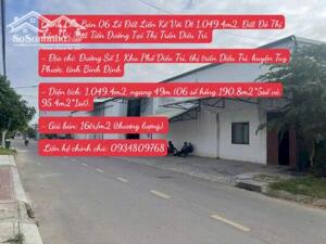 Chính Chủ Bán 06 Lô Đất Liền Kề Với Dt 1,049.4m2, Đất Đô Thị Lâu Dài Mặt Tiền Đường Tại Thị Trấn Diêu Trì.