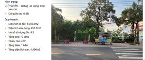 bán đất vàng 1.045m trung tâm tp tây ninh, qh cao 10 tầng, 2 mặt tiền trần hưng đạo