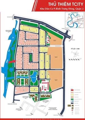  BÁN ĐẤT DỰ ÁN ĐÔNG THỦ THIÊM - MẶT TIỀN SỔ HỒNG - 15X25M - 98.6TR/M2