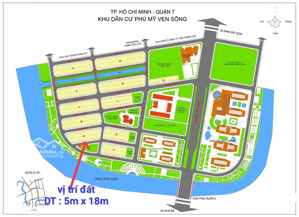 chính chủ cần bán nền tái định cư - khu dân cư ven sông phú mỹ quận 7. giá rẻ nhất khu vực 7ty3