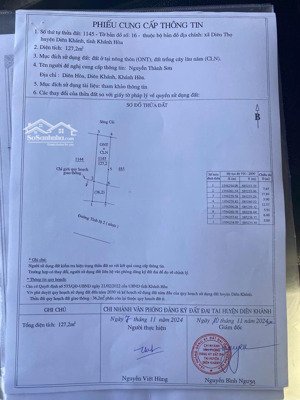 quá rẻ! chính chủ bán đất mặt tiền tỉnh lộ 2 diên thọ, diên khánh