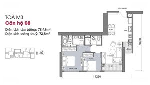 bán căn hộ tầng 15 hướng đông nam đủ đồ 13.5 tỷ 
