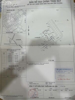 Bán lô đất biệt thự Dương Quảng Hàm, P.6, Gò Vấp: 6 x 20, giá 13,9 tỷ
