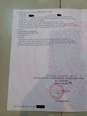 chính chủ bán đất thổ cư thôn thường lệ, xã đại thịnh, mê linh, hà nội