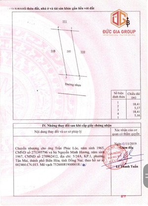 bán đất góc 2 mặt tiền đường lớn ngay chợ tân hiệp, vòng xoay đồng khởi và phan trung