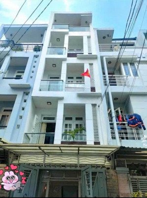 trệt 3 lầu 4x15m có 5pn 4wc đường 8m thông gần chợ an nhơn p6 gv giá 18 triệu
