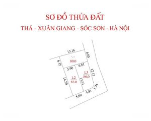 chính chủ cần bán lô đất hàng phân lô fo 83m2 full thổ cư tại xuân giang sóc sơn hà nội.