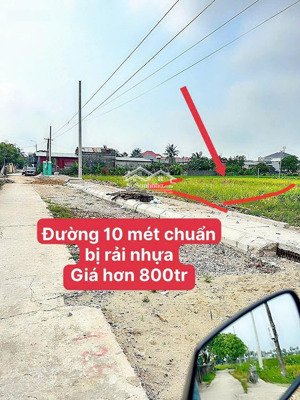 đất thành phố thanh hóa giá chỉ hơn 800tr, mặt tiền 5m, đường 10m thông tứ phía