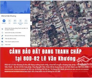 80d lê văn khương mảnh đất đang trong quá trình tranh chấp pháp lý