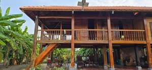 siêu phẩm nhà vườn mặt tiền sông lớn cách q2 - q7 chỉ 12km. 2800m2 (85m2 thổ). đường oto, sổ hồng