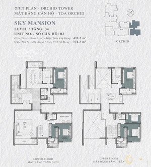 bán căn hộ duplex penthouse 5pn - 7 wc - xd 432m2 ở vista verde 25 tỷ