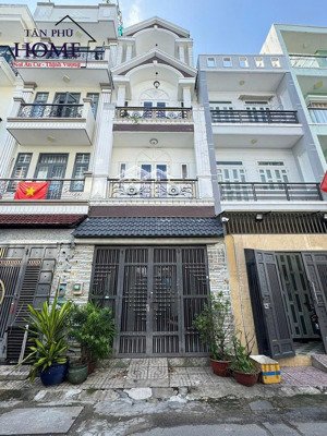hẻm 7m tô hiệu - hòa bình, 4 x 15m, 4 tấm, 4pn + 3wc + sân thượng, sang trọng mới cứng 100%