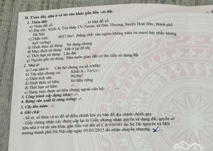 chính chủ cần tiền bán gấp căn hộ chung cư a1705 tòa tân việt tower, hoài đức, 3,5 tỷ bao toàn bộ