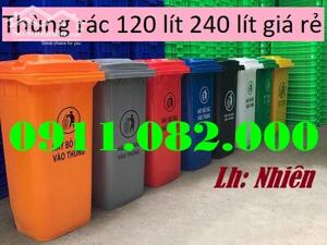 Cung cấp thùng rác giá rẻ, mẫu mã đẹp, bền bỉ- thùng rác 120 lít, 240 lít, 660 lít- lh 0911.082.000