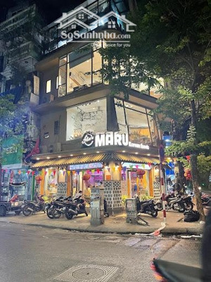 cho thuê nhà mặt phố chùa láng, mặt tiền 5,5m, diện tích 90m2, 4 tầng
