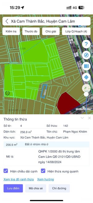 bán đất tặng nhà - diện tích 257m2-ngay thị trấn cam đức-lô góc-giá nhỉnh 2 tỷ