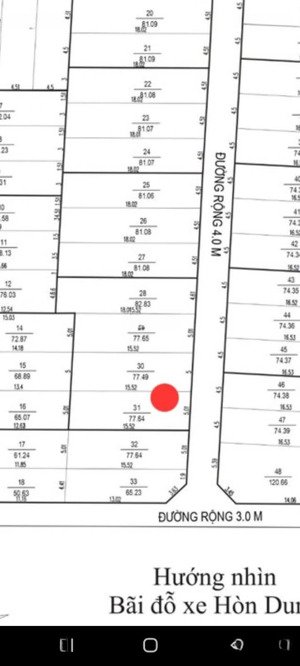 cần sang nhượng lô đất 77,54m2 giá rẻ chỉ 600tr phường vĩnh hải, nha trang