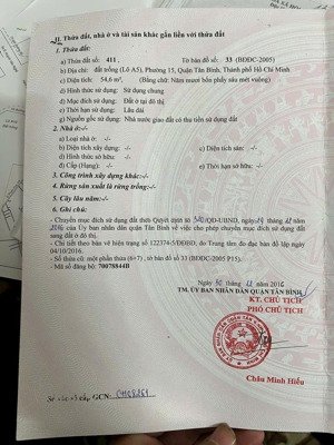 lô đất đẹp duy nhất đ cống lơ. p15. q tân bình . lh mr ngân