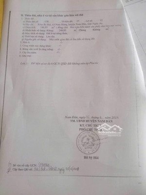 bán đất mặt tiền đường quốc lộ 15-huyện nam đàn, nghệ an !