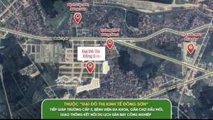 siêu rẻ! lô đất sát công viên thuộc đại đô thị, cách trung tâm tp 4km