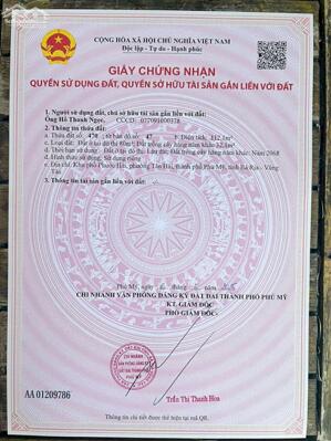 Bán đất nền thổ cư Vũng Tàu