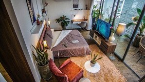 penthouse 60m2 nội thất xịn xò, ban công view chill, thang máy đường tô hiến thành quận 10