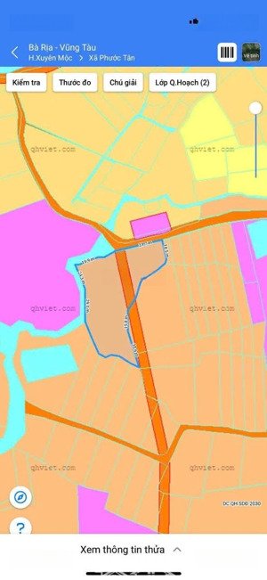 bán lô đất 5xào1 cách đường suối rao - phước tân khoảng 400m. giá 5,5 tỷ mt nhựa 57m view suối