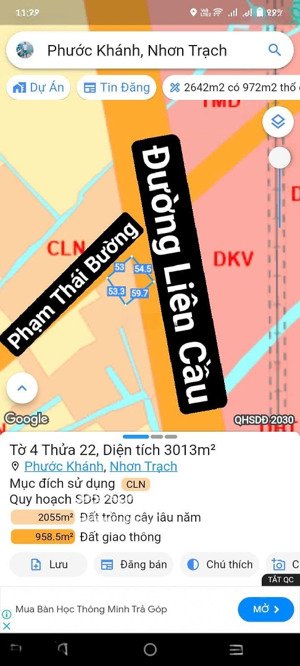 cần bán 2 lô đất góc 2mt đường phạm thái bường & đường liên cầu, thích hợp kd vạn nghề, giá đầu tư
