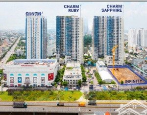 chính chủ bán 2pn2wc 70m2 charm city nhà mới 100% có nội thất - tầng trung - sổ sẵn - view hồ bơi