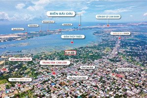 lô đất rẻ thổ cư trung tâm cam lâm qh 2045 an toàn đất ở, gần dự án vingroup, đầm, chợ, ql1a