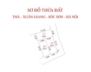 bán đất ở xuân giang, 2,85 tỷ, 86m2, mặt tiền 5m