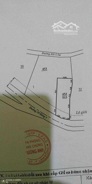 đất mặt tiền đường nhựa chính 19/5 lạc dương, gần ngã 4 lạc dương, sổ hồng chính chủ
