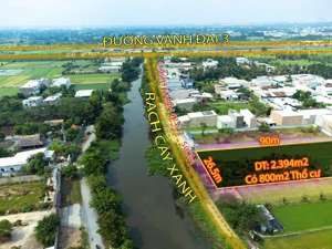 bán đất thổ cư , sổ hồng riêng , mặt tiền đường nhựa 151 . 26.5m x90m 2394m2 xã bình mỹ củ chi