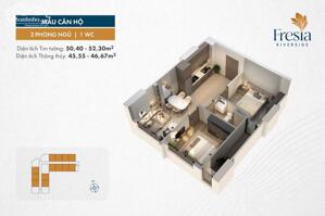 Fresia riverside căn hộ ven sông sinh lời nhanh, đầu tư giai đoạn 1 giá F0 CĐT