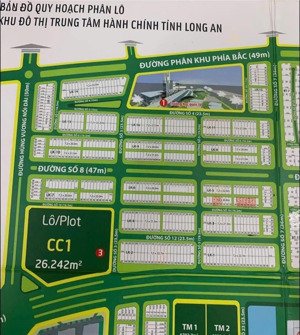 nền đẹp đường số 6 green city p6 tân an long an - dt: 7,2x20m=144m2 - 4 tỷ 550 triệu đồng