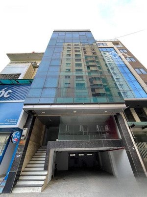 tòa nhà hiện đại mới tinh đống đa, hồ hoàng cầu, 150m2x9 tầng, mt 8m, hầm, thang máy, pccc 120tr/th