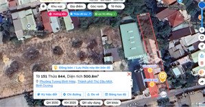 bán đất nền 500,8m² mặt tiền đx142 tp. thủ dầu một giá 6 tỷ 500 triệu