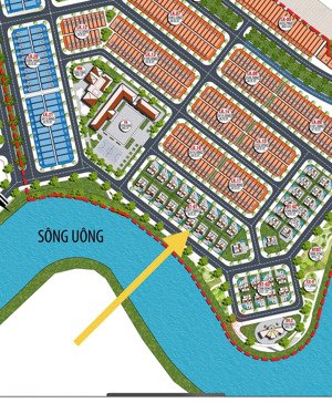 nền biệt thự đơn lập 300m2 view sông uông, giá cắt lỗ