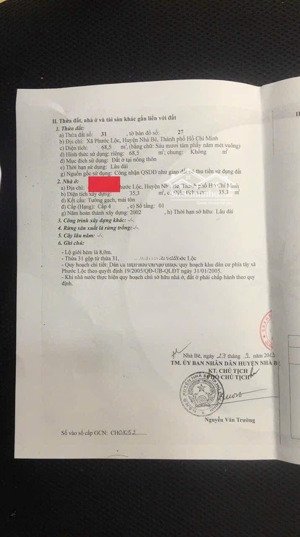 2tỷ650 nhà hoàn công đầy đủ, 68,5m2 ngang 5,2m hẻm 6m, gần 3 trường đh tài nguyên, mở, thể dục