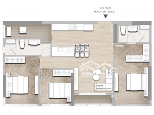 cho thuê căn hộ 3pn 96m2 masteri centre point căn 09 giá chỉ 18,2 triệu/tháng