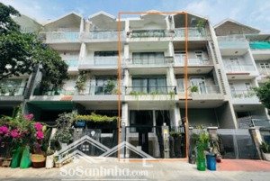 cho thuê nhà mới kdc him lam có thang máy - trệt, 3 lầu - giá chỉ 55tr/th
