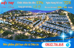 duy nhất 5 suất ưu đãi biệt thự view sông rox living đồng hới giá chỉ từ 24tr/m2