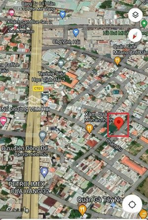 bán lô đất đẹp gần chợ, sau ubnd phường vĩnh hải nha trang, ô tô, dt: 93,5m2 chỉ 3 tỷ 2