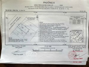 bán nhà cấp 4 mặt tiền chu mạnh chinh, phường 8, tp vũng tàu