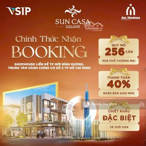 sở hữu ngay nhà phố thương mại cao cấp tại trung tâm vsip ii, thành phố mới hcm chỉ từ 3.8tỷ/100m2