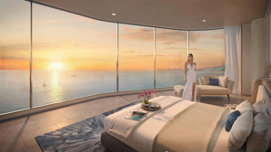 căn hộ libera view trực diện biển và toàn cảnh trung tâm tp nha trang về đêm 49m2 sắp nhận nhà