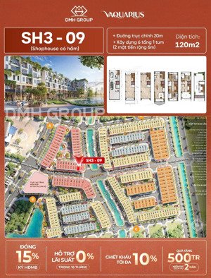 lô shophouse hoa hậu áp góc - 120m2 xây 6 tầng có hầm - mặt đường 20m trung tâm văn giang hưng